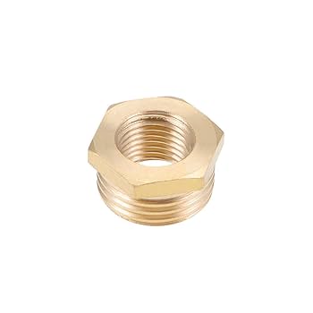 Amazon.co.jp: 黄銅製ねじ込み管継手G1 / 2オスX G1 / 4メス六角